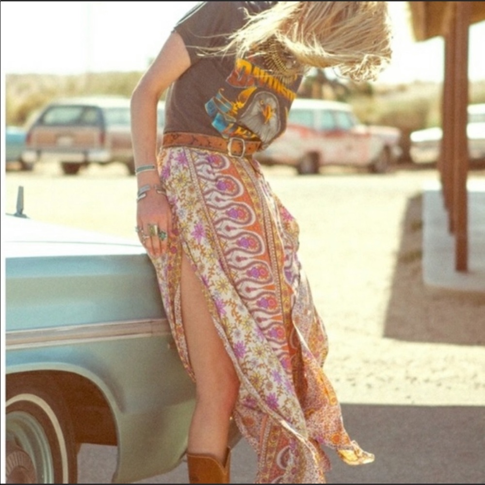 Spell & the Gypsy RARE blossom maxi skirt